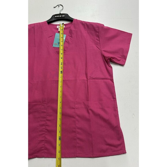 Expo V Neck women size small nurse medical uniform pants and top pink - Picture 6 of 10